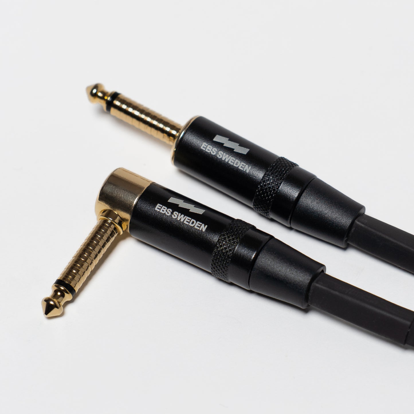 EBS Regular Square Instrument Cable - Straight to Right Angled - WaveGrip 1/4”