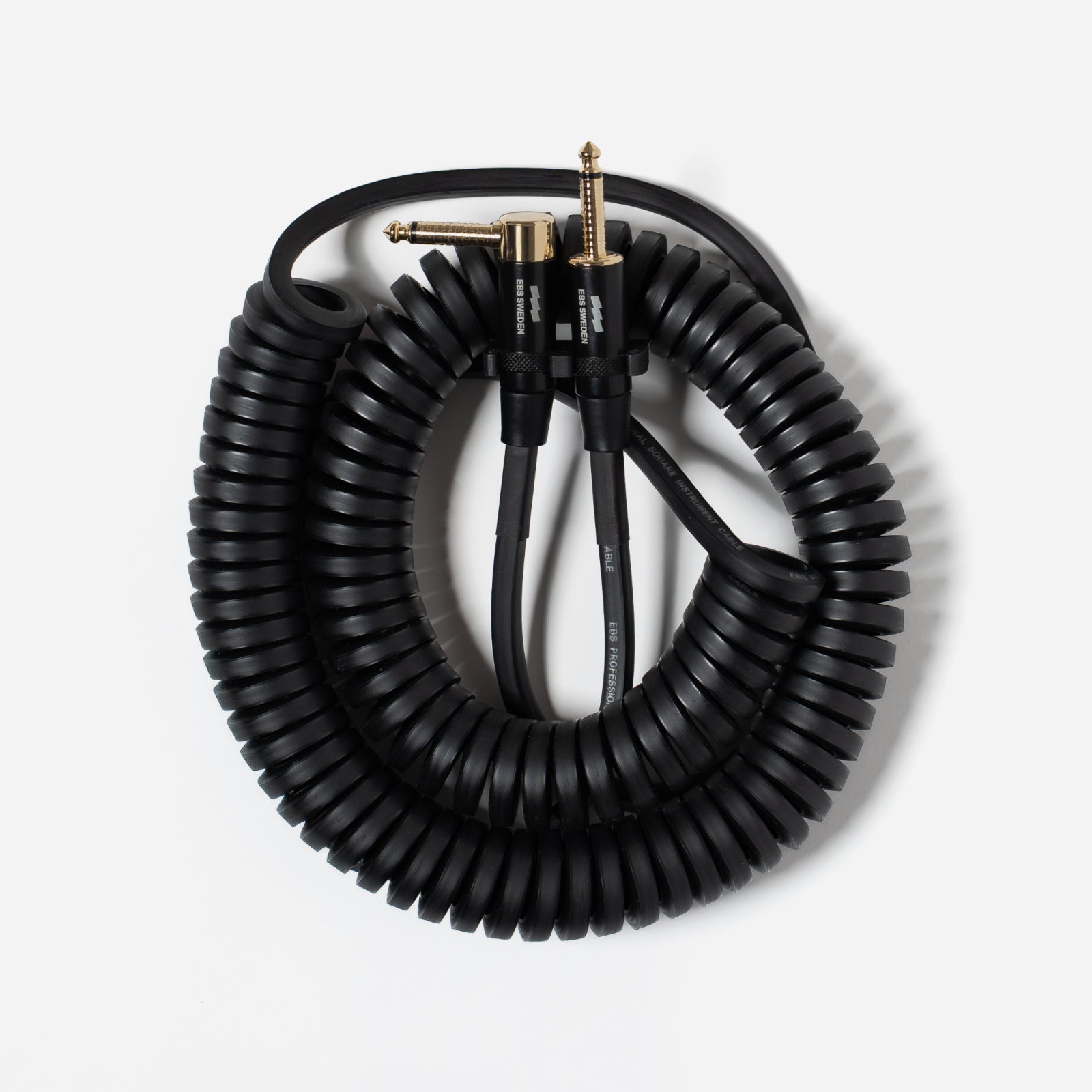 EBS CSA - CurlySquare Instrument Cable - Straight to Right Angled - WaveGrip 1/4” - full cable